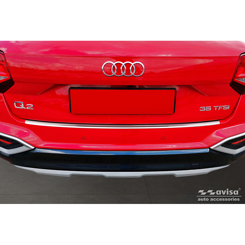 Protection de seuil arrière inox sur mesure pour Audi Q2 Facelift 2020-