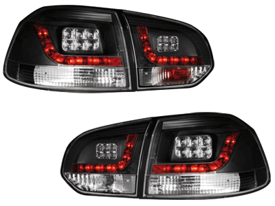 Feux arriere VW Golf VI LED noire