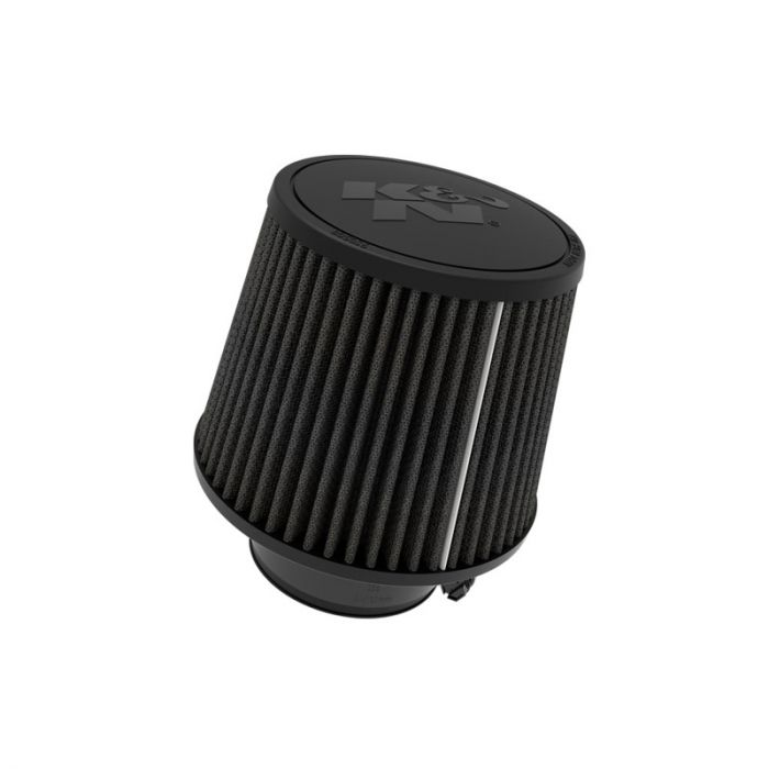 K&N Filtre à Air Noir Dryflow Universel Conique 76mm raccordement, 152mm de base, 127mm en haut, 127mm hauteur (RU-3126HBK)