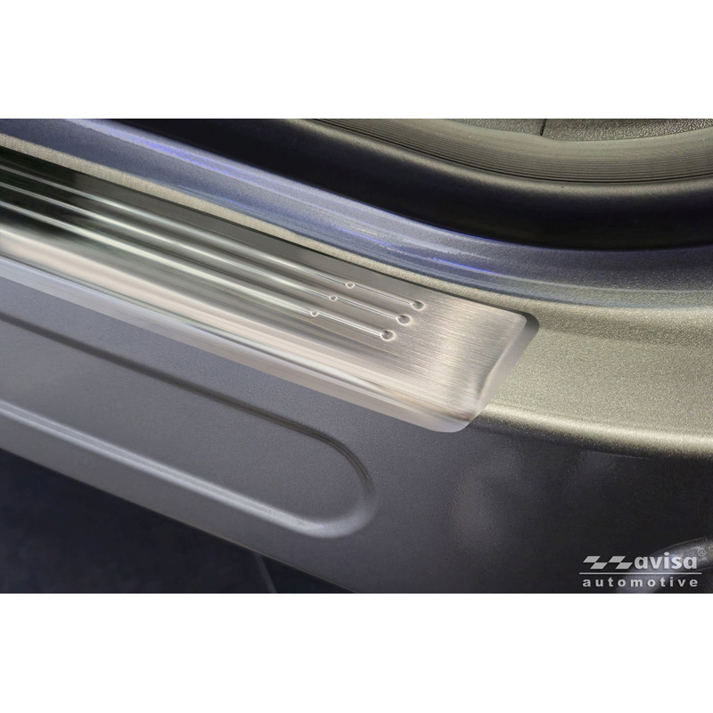 Avisa Seuils de portes inox sur mesure pour Omoda 5 2024- - 'Lines' - 4-pièces