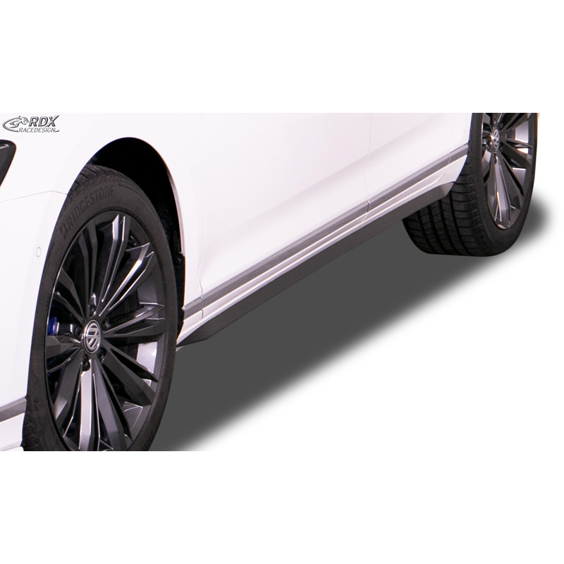 Jupes latérales 'Slim' sur mesure pour Volkswagen Passat (3G) Sedan/Variant 2014- (ABS noir luisant)