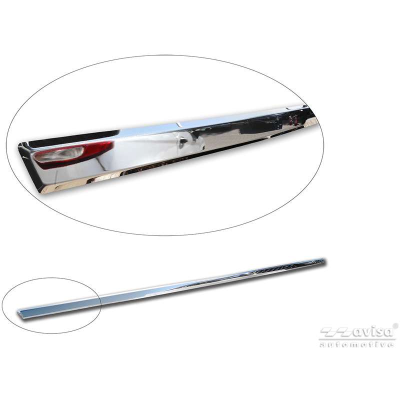 Avisa Revêtement d'habillage du hayon du coffre inox Chrome sur mesure pour BMW X6 (G06) 2024- excl. M-Sport