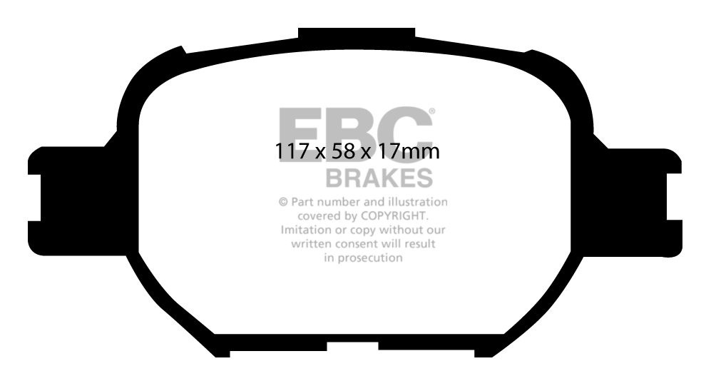 EBC Brakes TOYOTA Corolla Verso 2.0 TD 2002-2004 Remblokken voor