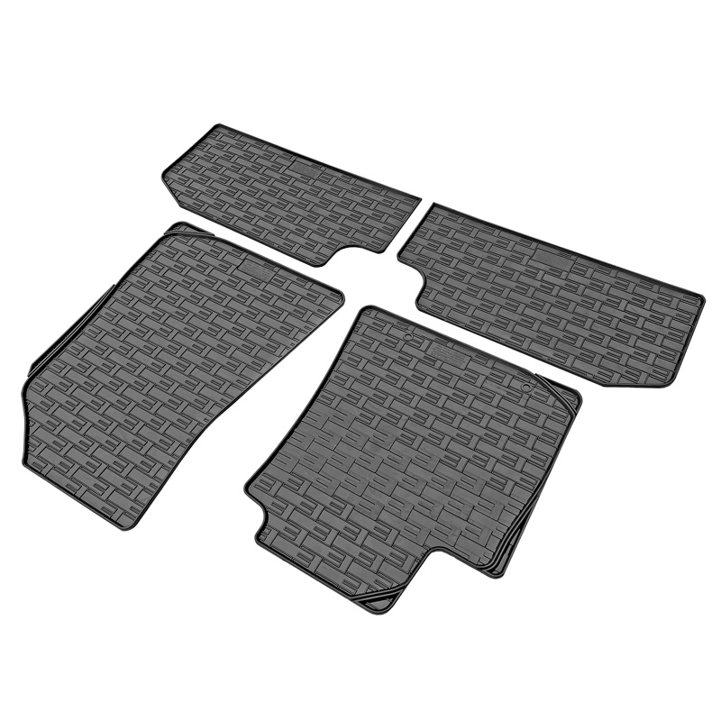 Set tapis de caoutchouc sur mesure pour Hyundai e-Kona II (EV) 2023- (4-pièces + points de fixage)