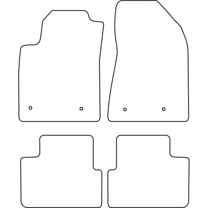 Set de tapis de sol sur mesure pour Fiat Bravo 2007-