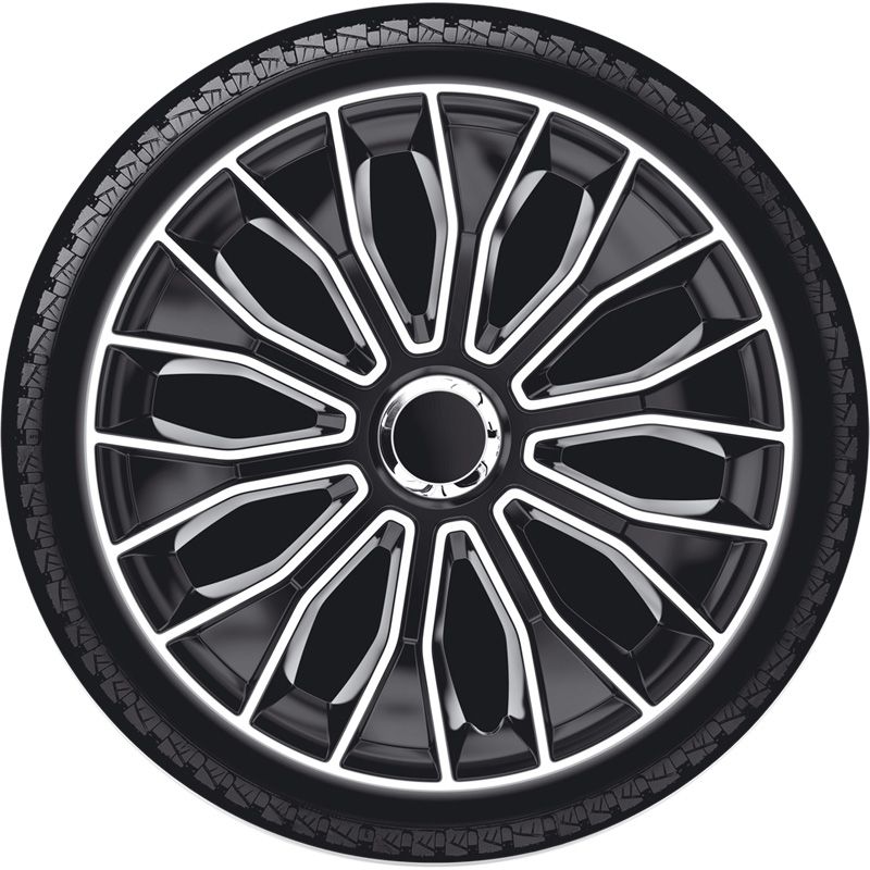 Jeu d'enjoliveurs Voltec Pro 14-inch noir/blanc