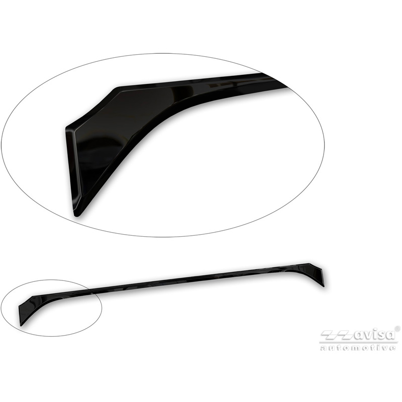 Avisa Moulure de hayon en Inox Noir Chrome sur mesure pour Toyota Corolla Cross 2020-2025 & Facelift 2025-