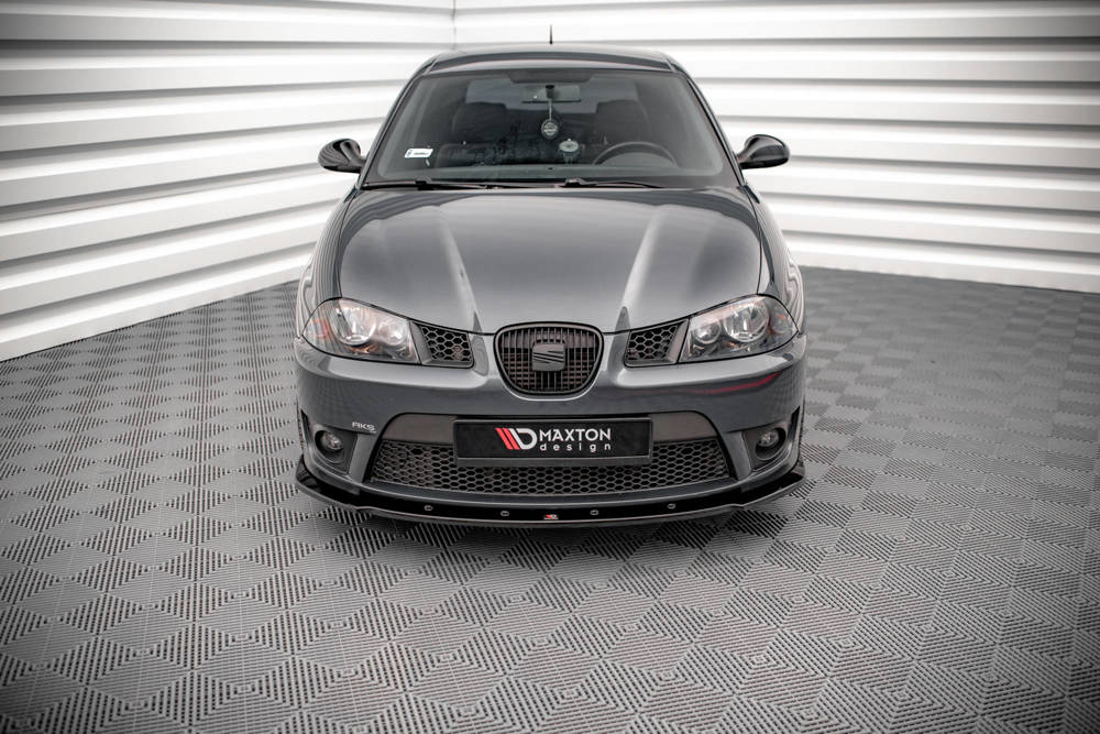 Voorspoiler V.1 Seat Ibiza Cupra MK3 Maxton Glans Zwart