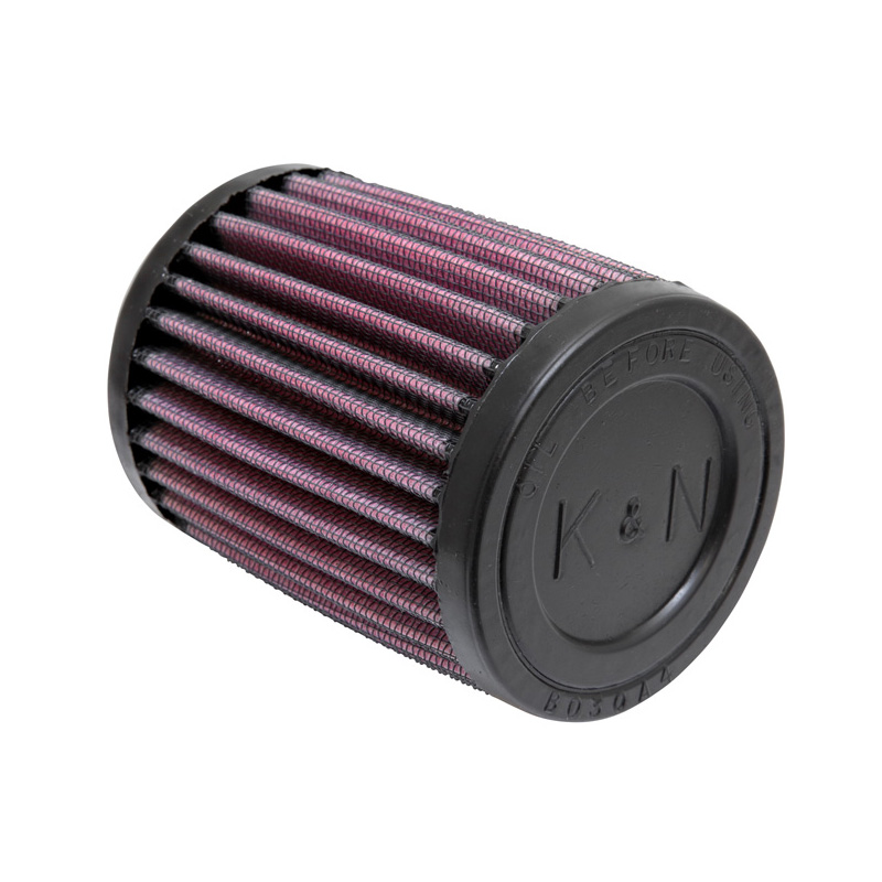 K&N Filtre à Air Universel Cylindrique 43mm raccordement, 76mm diamètre, 102mm hauteur (RU-0200)