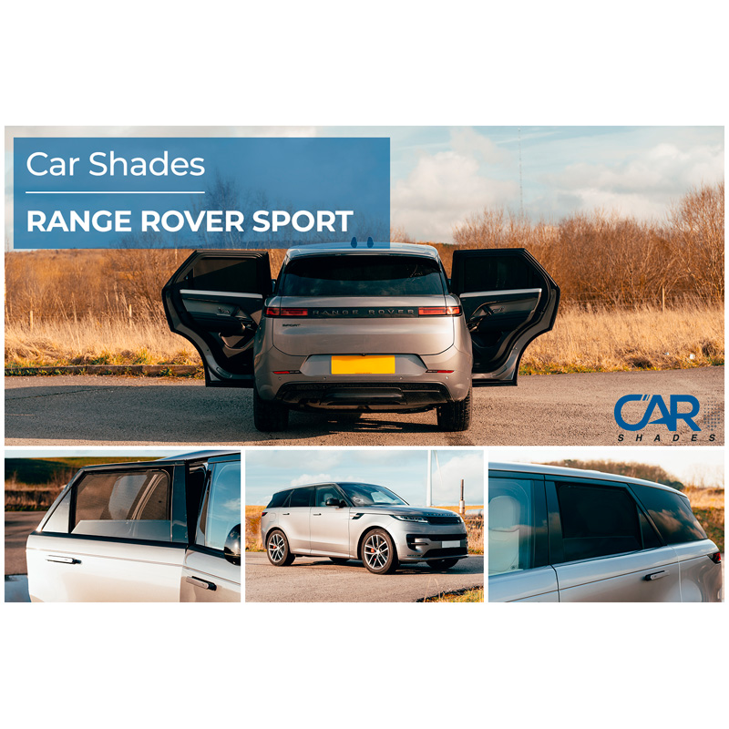 Set de Car Shades (portes arrières) sur mesure pour Range Rover Sport 5-portes 2022- (2-pièces)