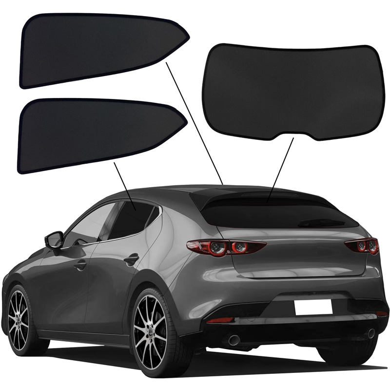 SunClip Protection visuelle & solaire sur mesure pour Mazda 3 (BP) HB 5-portes 2019-