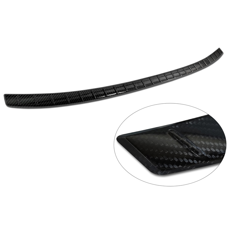 Protection de seuil arrière carboné 3D sur mesure pour Volkswagen Taigo 2021- 'Ribs'