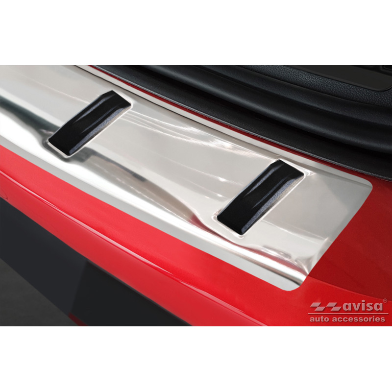 Protection de seuil arrière inox sur mesure pour Seat Leon ST (5F) 2013-2017 & Facelift 2017-2020 'STRONG EDITION'