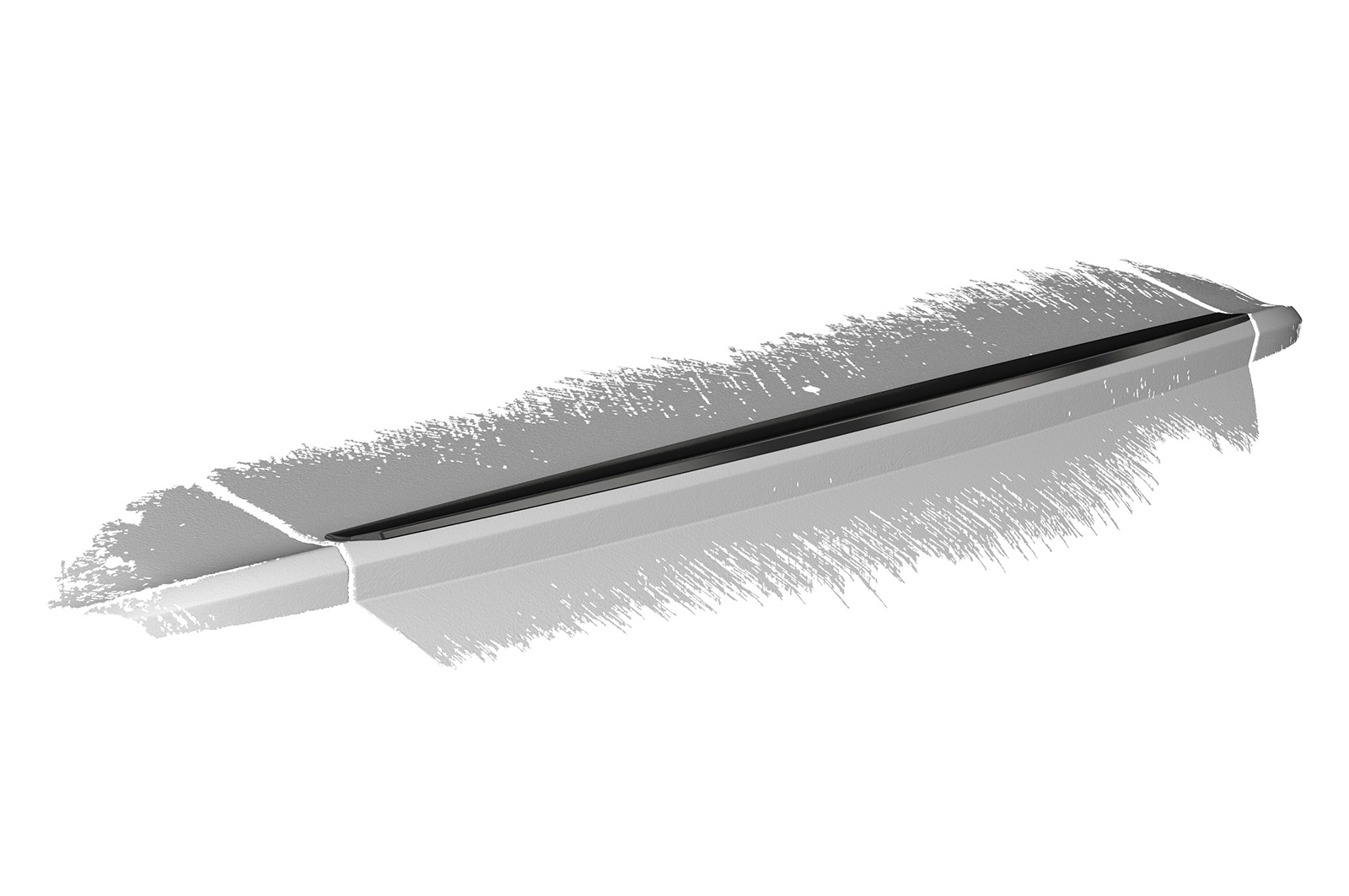 Spoiler Peugeot 407 CSR glans Zwart