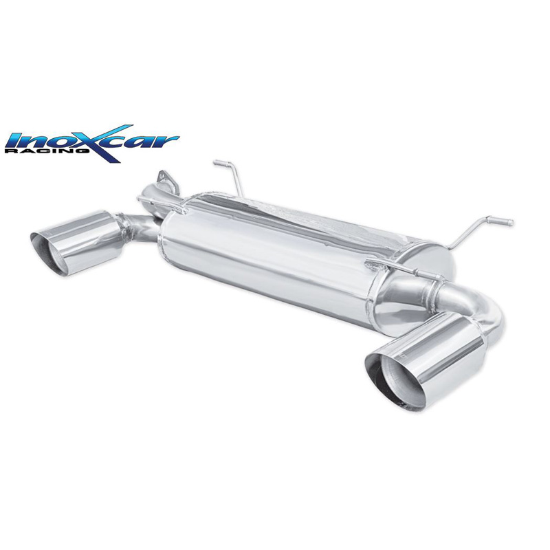 100% Inox Échappement Double sur mesure pour Toyota GT86 2.0 (200cv) Facelift 2017- 1x102mm Racing
