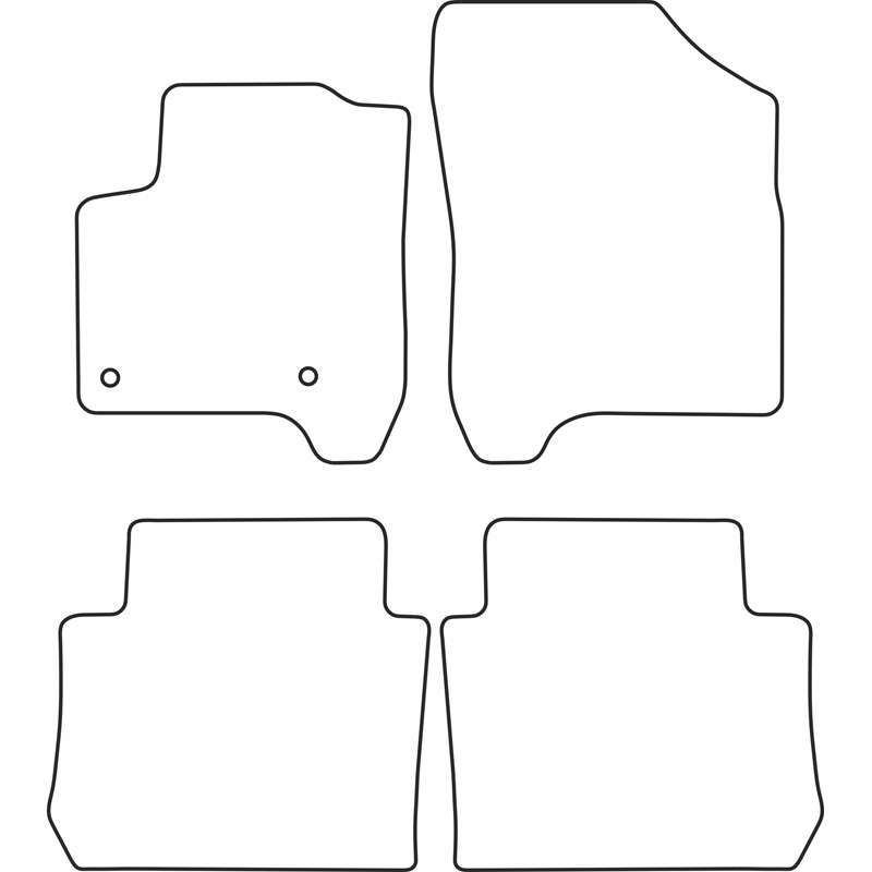 Set de tapis de sol sur mesure pour Citroen C3 Picasso 2009-