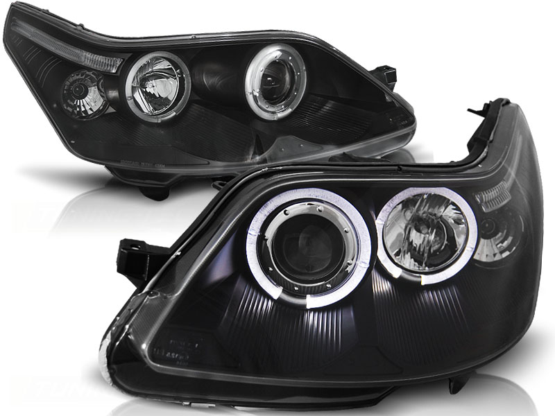 Phares Citroen C4 Angel Eyes noire
