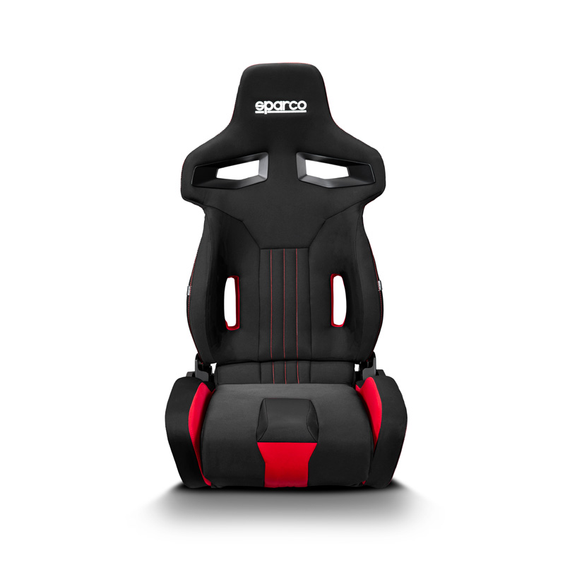 Sparco Siège Baquet R333 - Noir/Rouge - Réglable