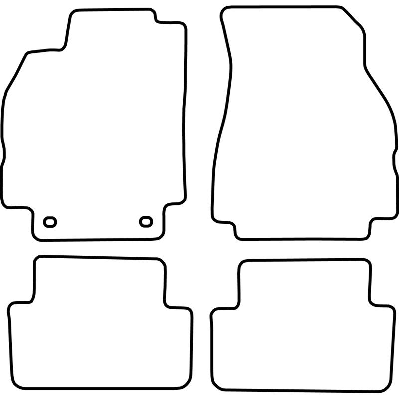 Set de tapis de sol sur mesure pour Renault Megane 2003-2009 excl. CC