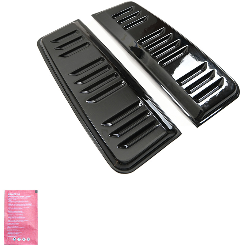 Oneway Jeu de prises d'air (latérales) sur mesure pour Volkswagen Transporter T5.1/T6/T6.1 2010-2022 (Chassis longue) - Noir brillant