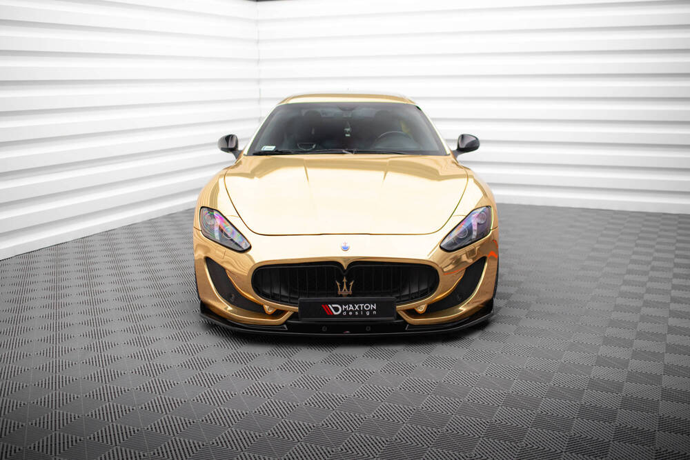 Voorspoiler V.1 Maserati Granturismo FL Maxton Glans Zwart