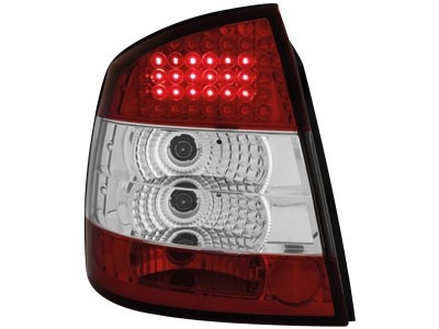 Feux arriere Opel Astra G LED rouges/blanc