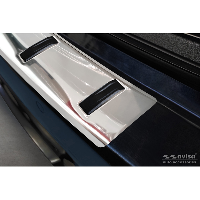 Protection de seuil arrière inox sur mesure pour BMW Série 3 (F31) Touring (incl. Paquet M) 2012-2015 & Facelift 2015-2019 'STRONG EDITION'