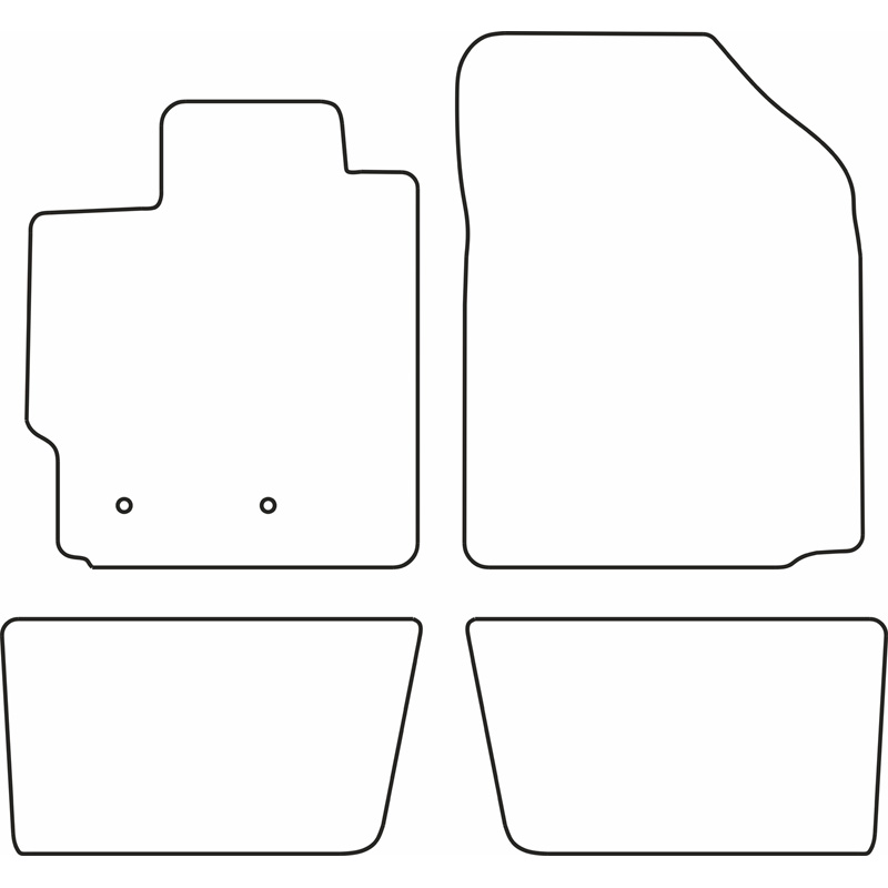 Set de tapis de sol en velours sur mesure pour Toyota Urban Cruiser 2009-