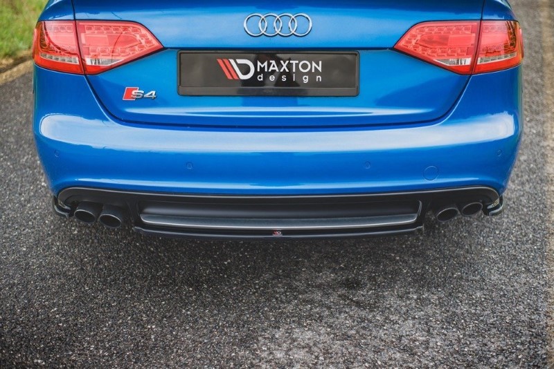 Centale Achterspoiler Audi S4 / A4 / A4 S-Line B8 Sedan Glanzend Zwart