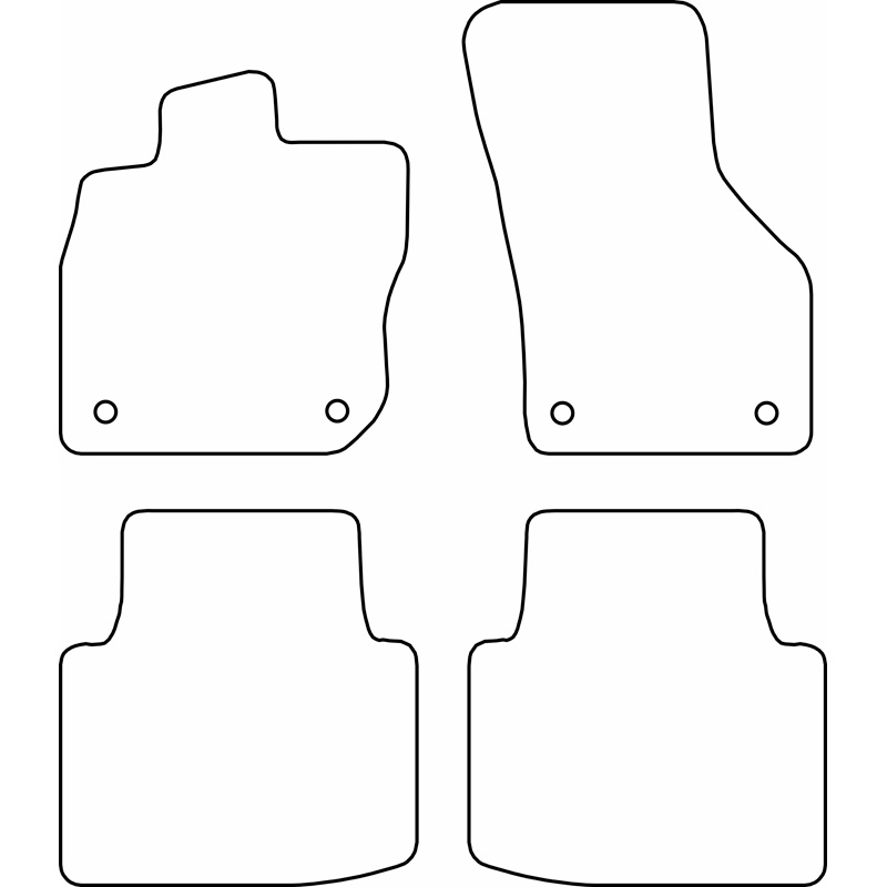 Set de tapis de sol sur mesure pour Volkswagen Passat (CJ5) Variant 2023-