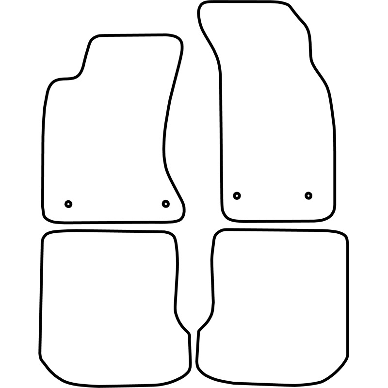 Set de tapis de sol en velours sur mesure pour Audi A4 1999-2001
