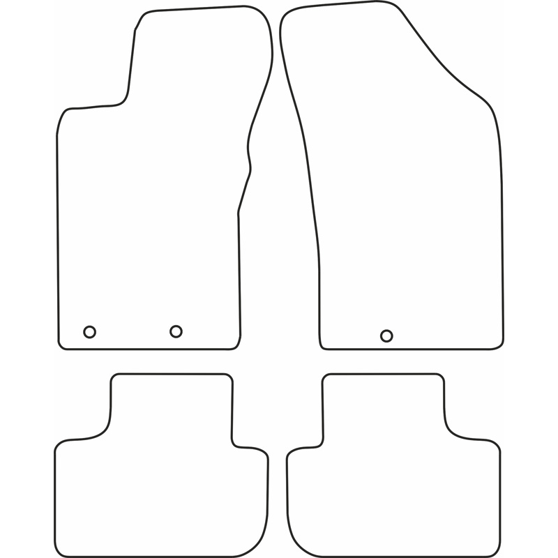 Set de tapis de sol sur mesure pour Alfa Romeo 147 2000-2010