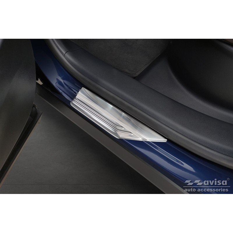 Seuils de portes inox sur mesure pour Lexus RX V 2022- 'Lines' - 4-pièces