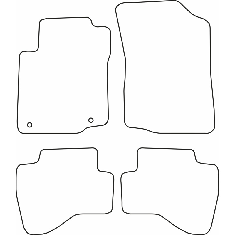 Set de tapis de sol sur mesure pour Toyota Aygo 2010-2014