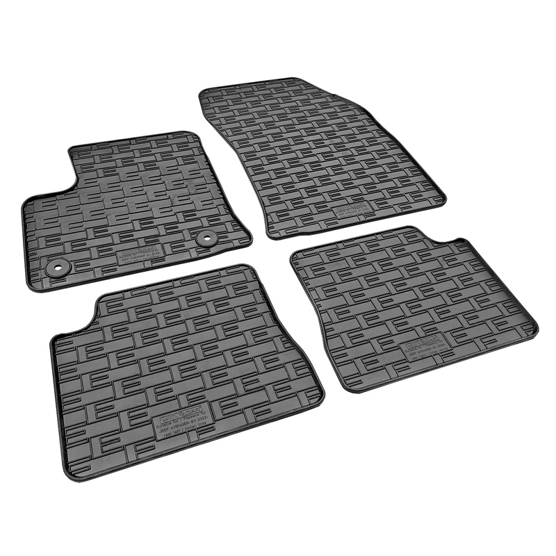 Set tapis de caoutchouc sur mesure pour Jeep Avenger (electric) 2023- & Fiat 600e 2023- (4-pièces + points de fixage)