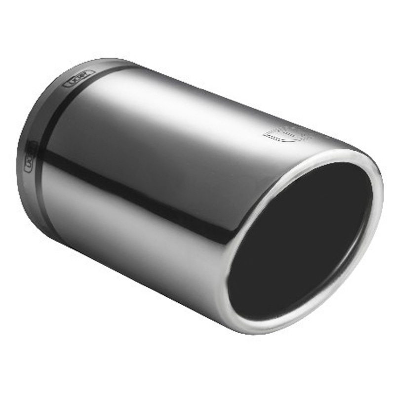 Ulter Sport Embout d'échappement - Ronde Ø90mm Incliné - Longueur 120mm - Montage 65-80mm - Inoxydable