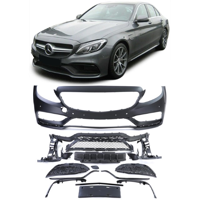 Voorbumper Mercedes W205 S205 C63 AMG look
