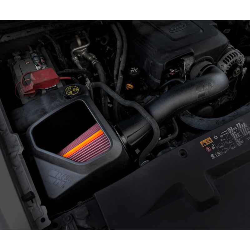 K&N NextGen d'admission d'air froid  sur mesure pour Cadillac/Chevrolet /GMC 4.8L/5.3L/6.2L V8 2009-2014 (50-3070)