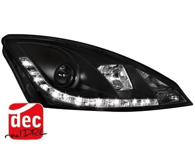 Headlights Ford Focus 01-04 Devil Eyes Dlite LED Black