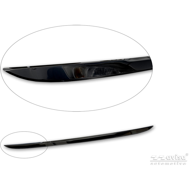 Avisa Moulure de hayon en Inox Noir Chrome sur mesure pour BMW Série 3 (G20) M-Sport Facelift 2018-2022, Facelift 2022-2024 & Facelift 2024-