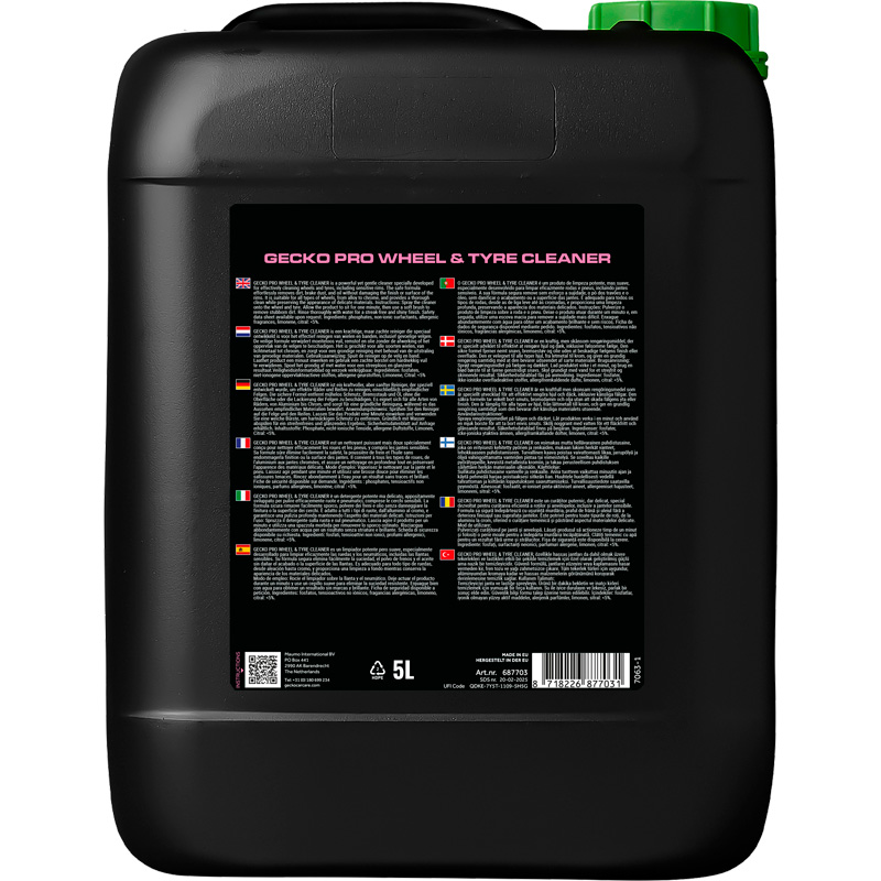 Gecko Nettoyant jantes & pneus – 5 litres (703)