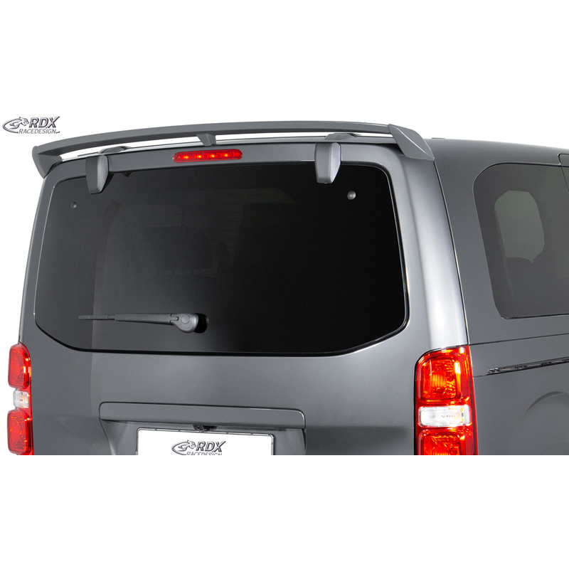 RDX Racedesign Becquet de toit sur mesure pour Citroën Jumpy/Dispatch/Spacetourer & Peugeot Expert III/Traveller & Toyota Proace 2016- & Opel Vivaro C/Zafira Life 2019- & Fiat Scudo/Ulysse 2022- (avec hayon arrière) (PU)