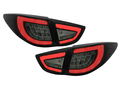 Taillights Hyundai Tuscon with Lightbar and LED 09- black/red
