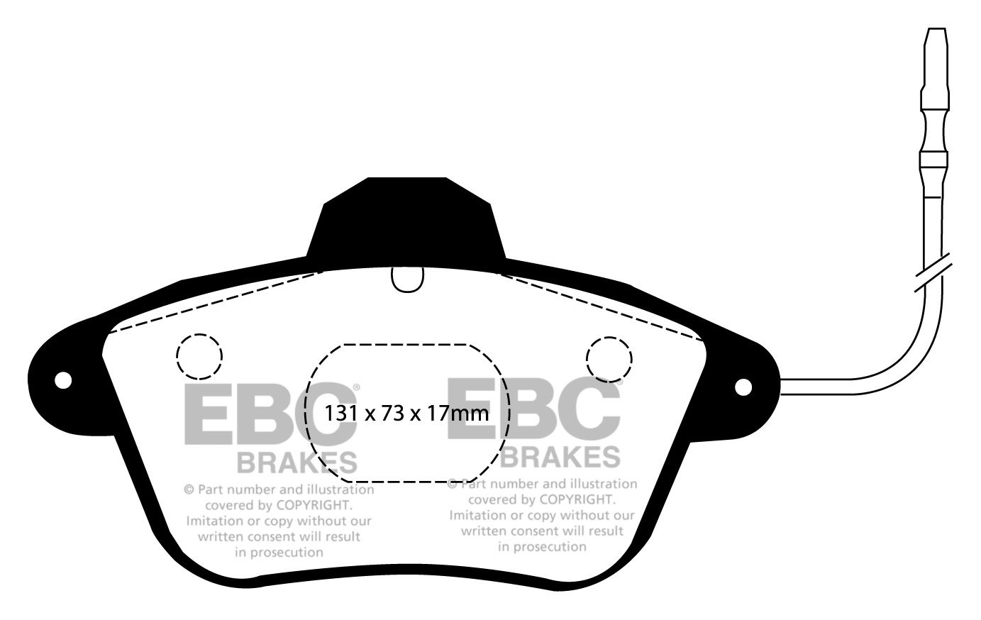 EBC Brakes CITROEN XM 2.1 TD Station 92-97 Remblokken voorzijde