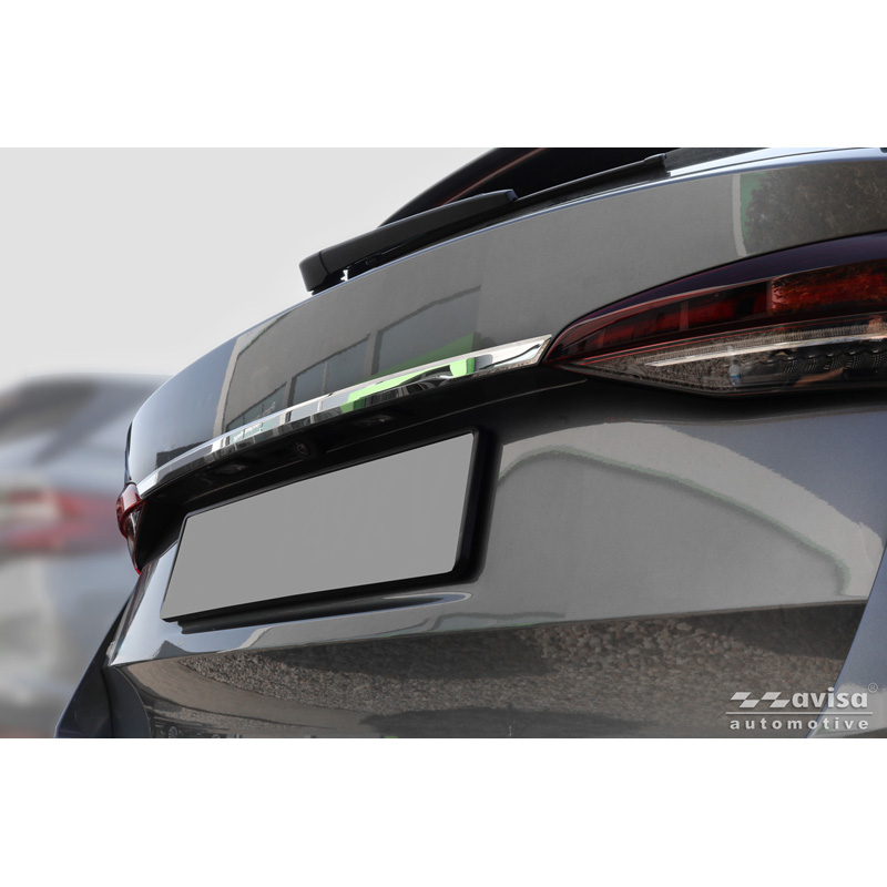 Avisa Revêtement d'habillage du hayon du coffre inox Chrome sur mesure pour Skoda Octavia IV Combi (NX5) 2019-2024 & Facelift 2024-