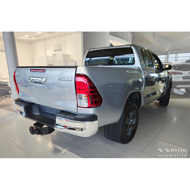 Avisa Protection de hayon arrière Pickup (aluminium) sur mesure pour Toyota Hilux VIII Facelift 2020- - Noir