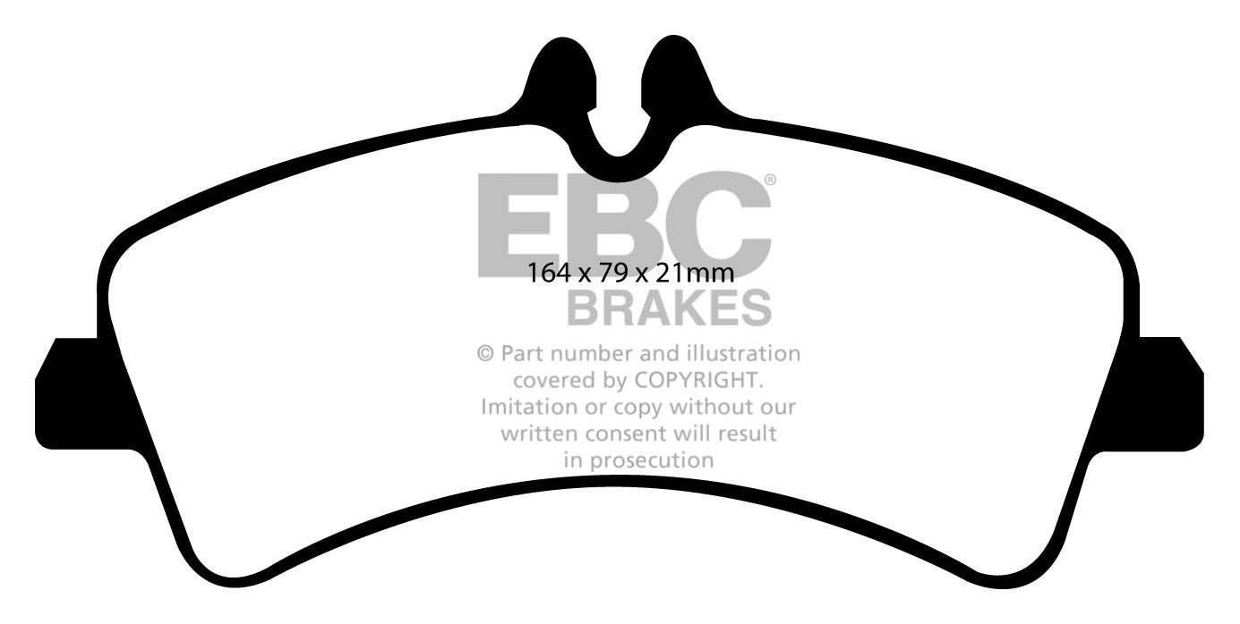 EBC Brakes MERCEDES BEDRIJFSWAGEN Sprinter 511D 2.1 TD 2006-.. R