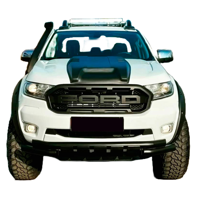 Écope de capot sur mesure pour Ford Ranger T7/T8 2015-2022 - Noir mat