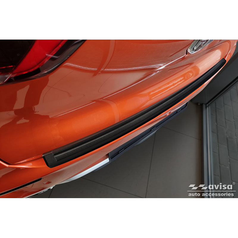 Protection de seuil arrière inox noir mat sur mesure pour MG ZS FL 2019-2024 'Lines'