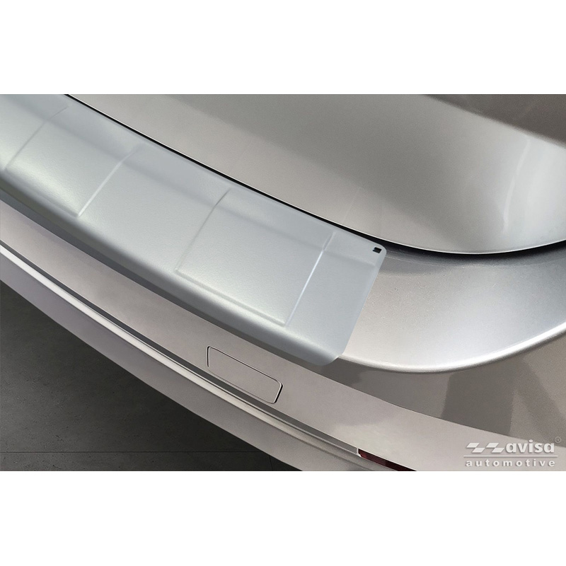 Avisa Protection de seuil arrière inox thermolaqué sur mesure pour Skoda Octavia IV 2019-2024 & FL 2024- 'Soft Silver'
